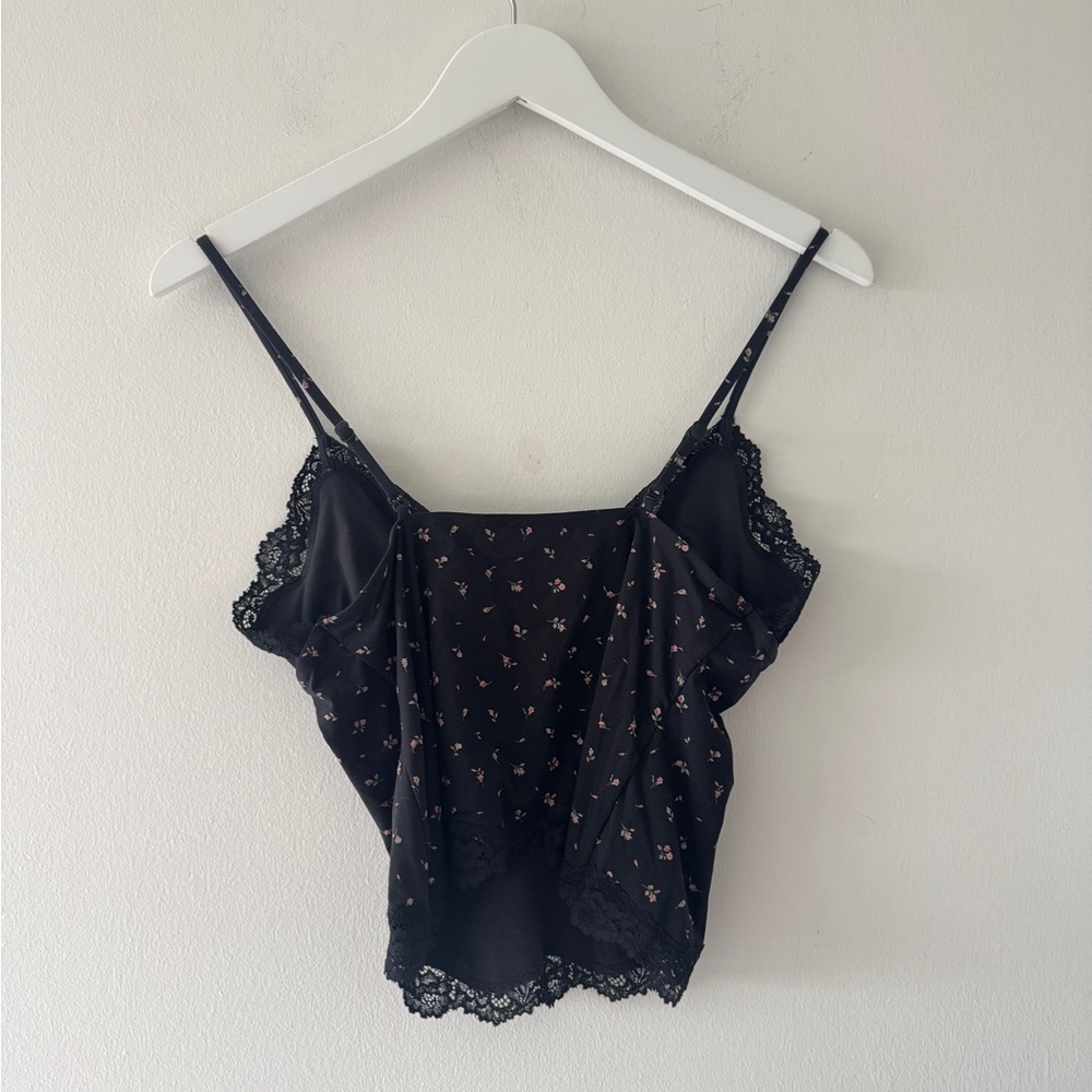 SKIMS Black Floral Fits Everyone Lace Tank L - Picture 3 of 5